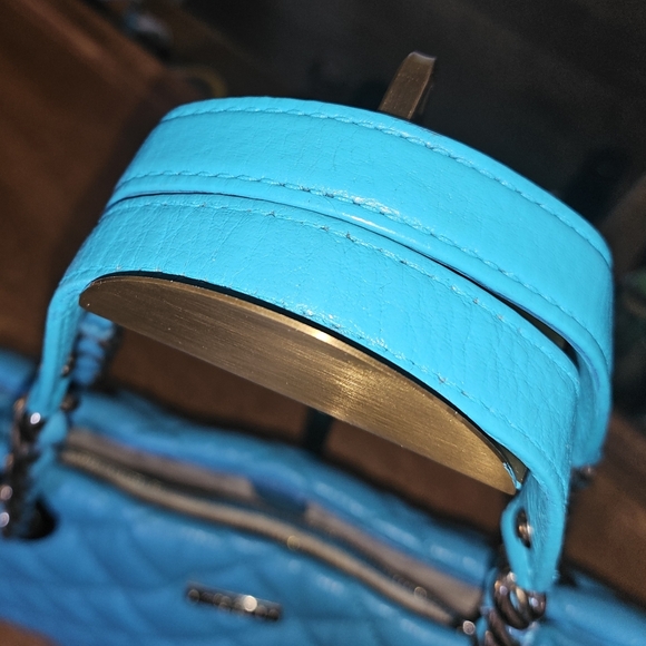 Kate Spade Quilted Turquoise Shoulder Bag - Picture 9 of 10